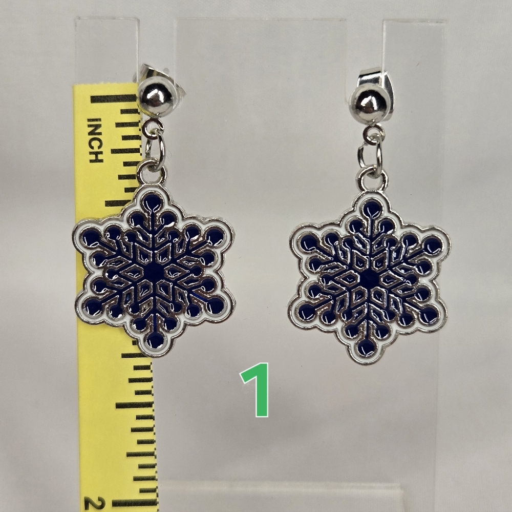 Silver Winter Earrings